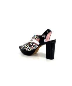 Dansi 5580 Duma Cuir Noir Multi*Femme Sandales