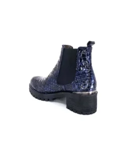 Minka Dinka Cuir Vernis Coco Bleu*Femme Bikers