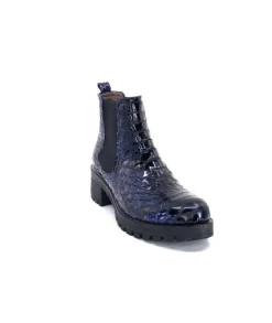 Minka Dinka Cuir Vernis Coco Bleu*Femme Bikers