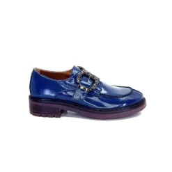 Donna Carolina 50.912.012 Cuir Spazzolato Bleu*Femme Mocassins