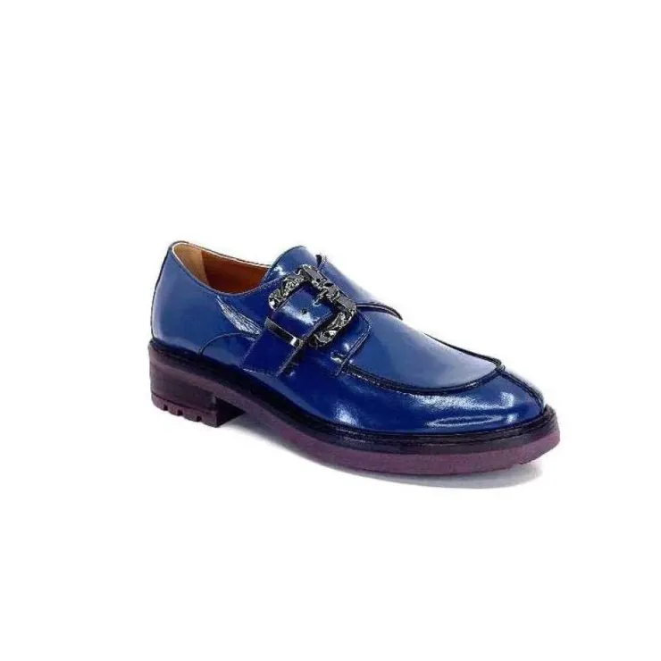Donna Carolina 50.912.012 Cuir Spazzolato Bleu*Femme Mocassins
