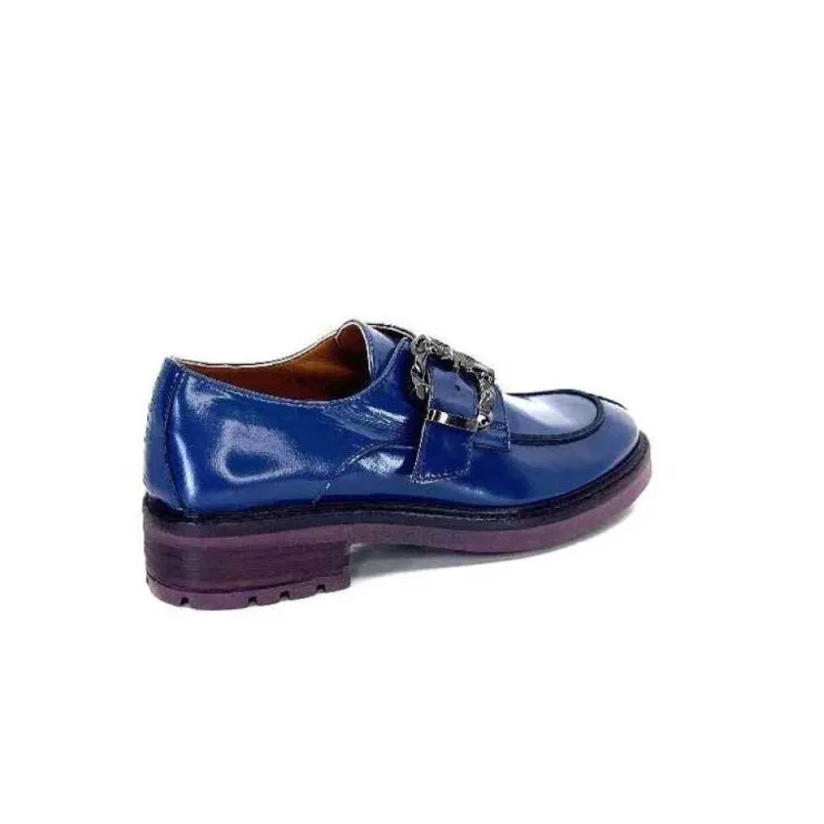 Donna Carolina 50.912.012 Cuir Spazzolato Bleu*Femme Mocassins