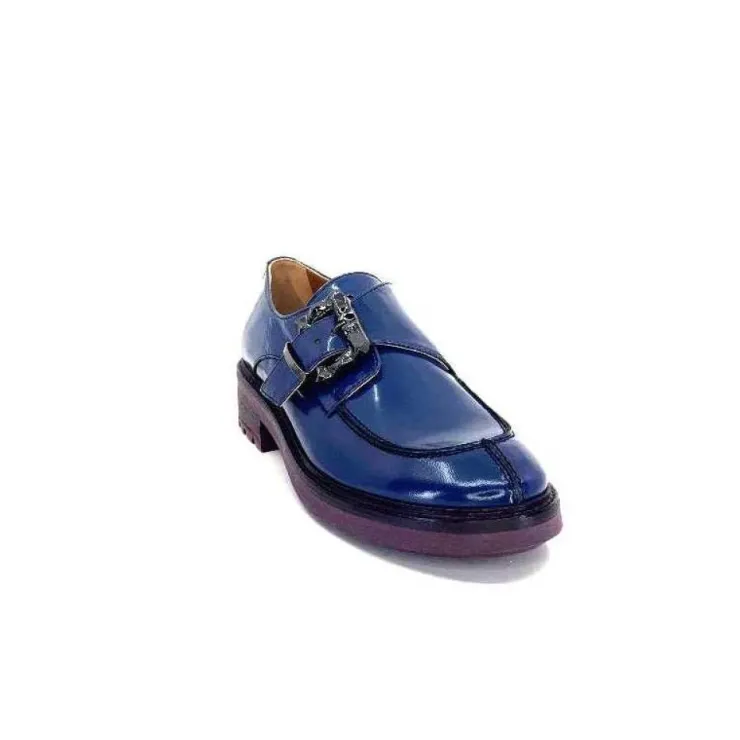 Donna Carolina 50.912.012 Cuir Spazzolato Bleu*Femme Mocassins