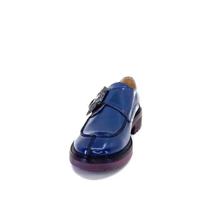 Donna Carolina 50.912.012 Cuir Spazzolato Bleu*Femme Mocassins