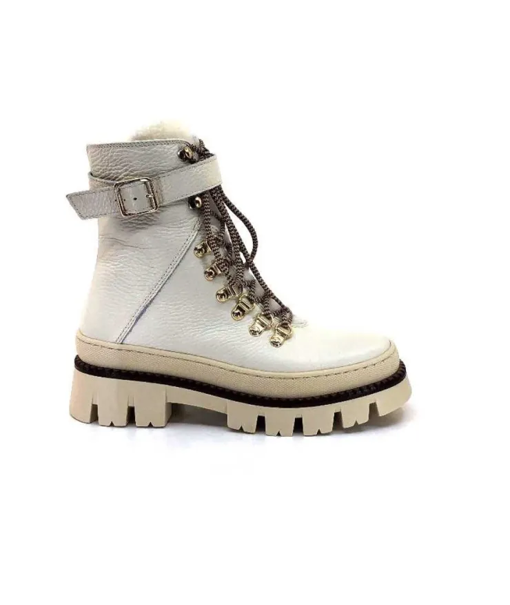 Elena 42042 Cuir Beige*Femme Fourrées