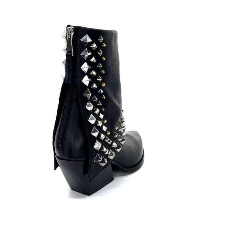 Elena iachi E3710 Cuir Noir*Femme Bottines