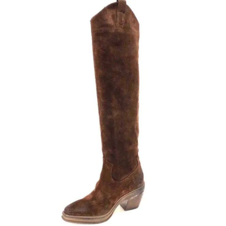 Elena iachi E3087 Daim Wash Hombre Cacao*Femme Santiags