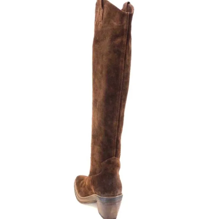 Elena iachi E3087 Daim Wash Hombre Cacao*Femme Santiags