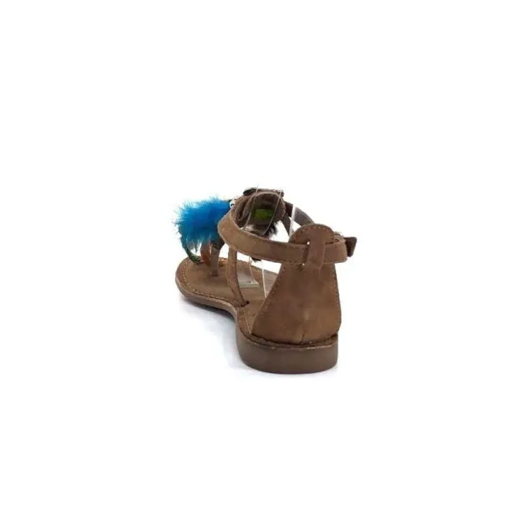 Elue Par Nous Lacoeur Cuir Taupe*Femme Sandales