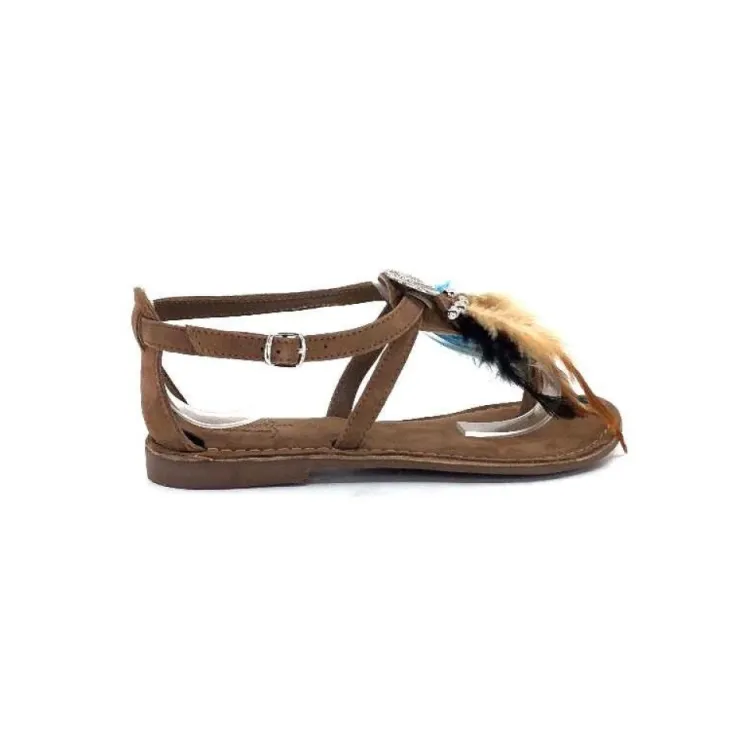Elue Par Nous Lacoeur Cuir Taupe*Femme Sandales