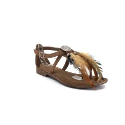Elue Par Nous Lacoeur Cuir Taupe*Femme Sandales