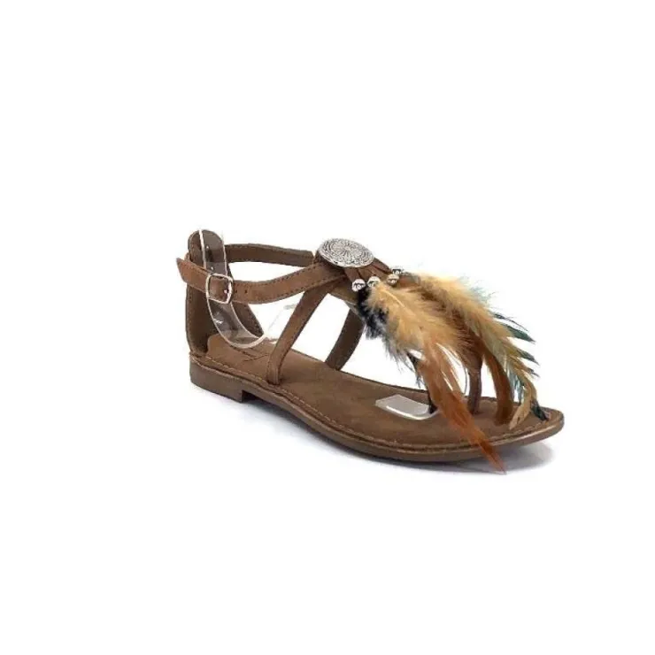 Elue Par Nous Lacoeur Cuir Taupe*Femme Sandales