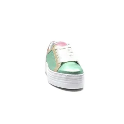 Elue Par Nous Nany Cuir Metal Vert*Femme Baskets