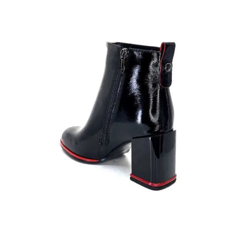 Elue Par Nous Paella Cuir Noir Vernis*Femme Bottines