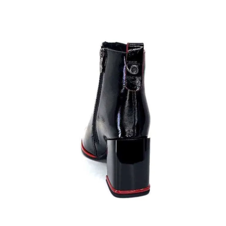 Elue Par Nous Paella Cuir Noir Vernis*Femme Bottines