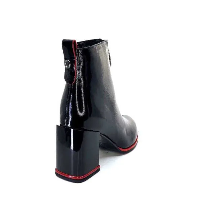 Elue Par Nous Paella Cuir Noir Vernis*Femme Bottines