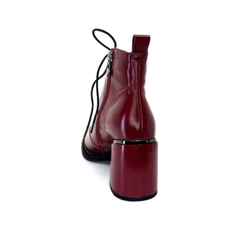 Elue Par Nous Paliki Cuir Rouge*Femme Bottines