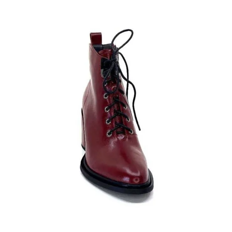 Elue Par Nous Paliki Cuir Rouge*Femme Bottines