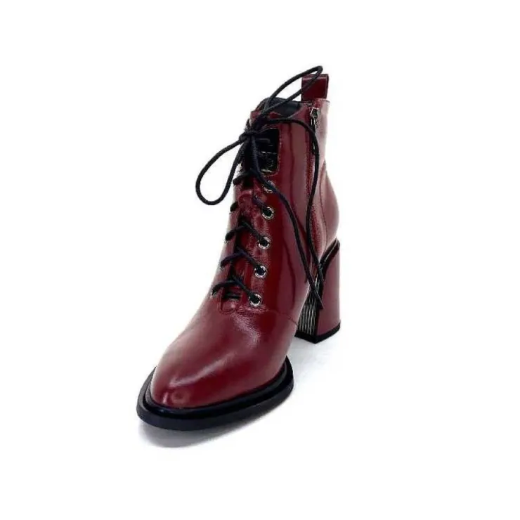 Elue Par Nous Paliki Cuir Rouge*Femme Bottines