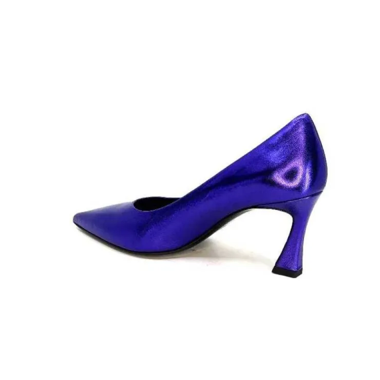 moon flower - enzo di martino Enzo Di Martino Eli 702 Cuir Metallique Violet*Femme Escarpins
