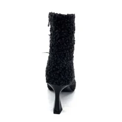 moon flower - enzo di martino Enzo Di Martino Eli 716 Cuir & Textile Noir*Femme Bottines