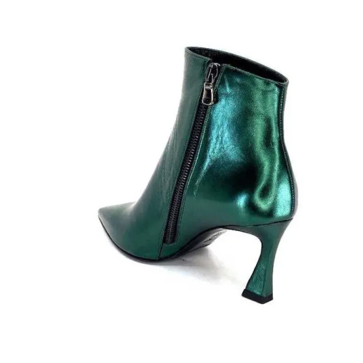 moon flower - enzo di martino Enzo Di Martino Eli 705 Cuir Vert*Femme Bottines