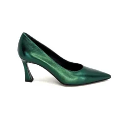 moon flower - enzo di martino Enzo Di Martino Eli 702 Cuir Metallique Vert*Femme Escarpins