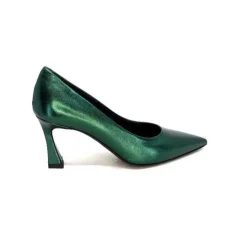 moon flower - enzo di martino Enzo Di Martino Eli 702 Cuir Metallique Vert*Femme Escarpins