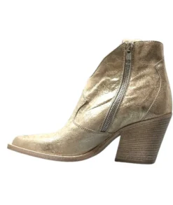 Fru.it 7952 Cuir Metal Brush Or*Femme Santiags