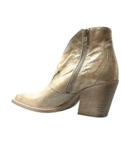 Fru.it 7952 Cuir Metal Brush Or*Femme Santiags