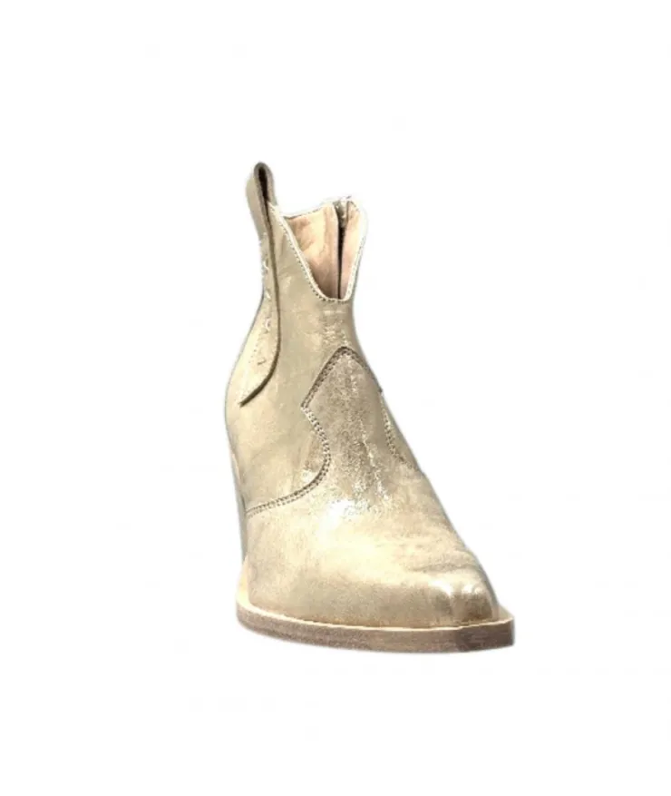 Fru.it 7952 Cuir Metal Brush Or*Femme Santiags