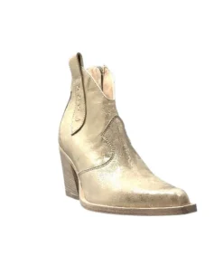 Fru.it 7952 Cuir Metal Brush Or*Femme Santiags
