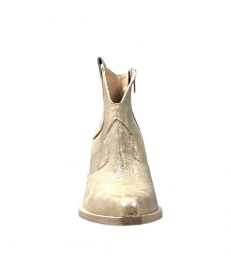 Fru.it 7952 Cuir Metal Brush Or*Femme Santiags
