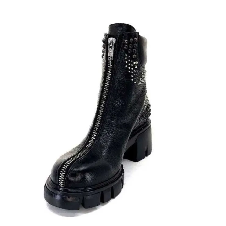 Fru.it 8340 Cuir Noir*Femme Bottines