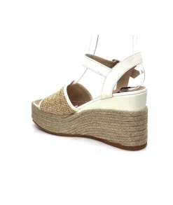 Gaimo Edi Cuir Blanc & Raffia*Femme Plateformes