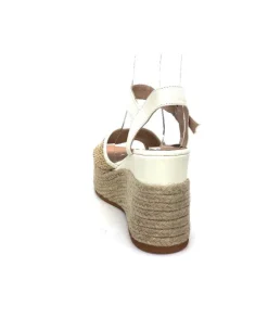 Gaimo Edi Cuir Blanc & Raffia*Femme Plateformes