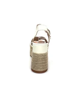 Gaimo Edi Cuir Blanc & Raffia*Femme Plateformes