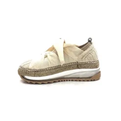 Gaimo Venus Crochet Textile Beige*Femme Baskets