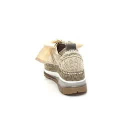 Gaimo Venus Crochet Textile Beige*Femme Baskets