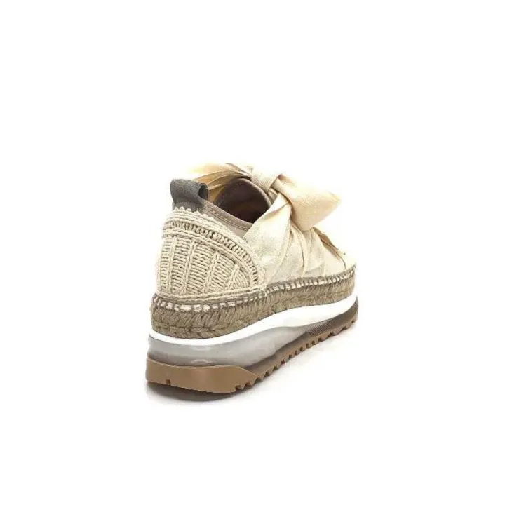 Gaimo Venus Crochet Textile Beige*Femme Baskets