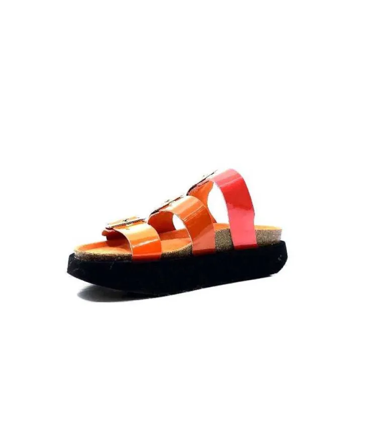 genuins factory s.l Genuins G104873 Cuir Vernis Orange*Femme Plagettes
