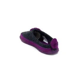 Giesswein Norheim Laine Antracite Violet*Femme Pantoufles