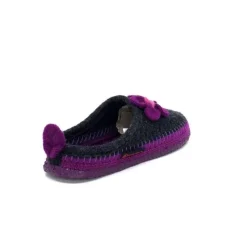 Giesswein Norheim Laine Antracite Violet*Femme Pantoufles