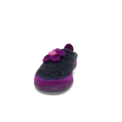Giesswein Norheim Laine Antracite Violet*Femme Pantoufles