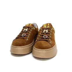 GioPiu Pia 102 A Daim Camel*Femme Baskets