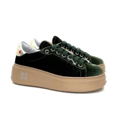 GioPiu Pia 104A Velour Vert*Femme Baskets