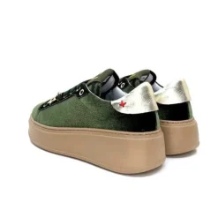 GioPiu Pia 104A Velour Vert*Femme Baskets