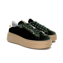 GioPiu Pia 104A Velour Vert*Femme Baskets