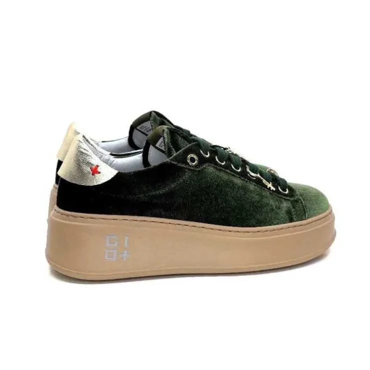 GioPiu Pia 104A Velour Vert*Femme Baskets