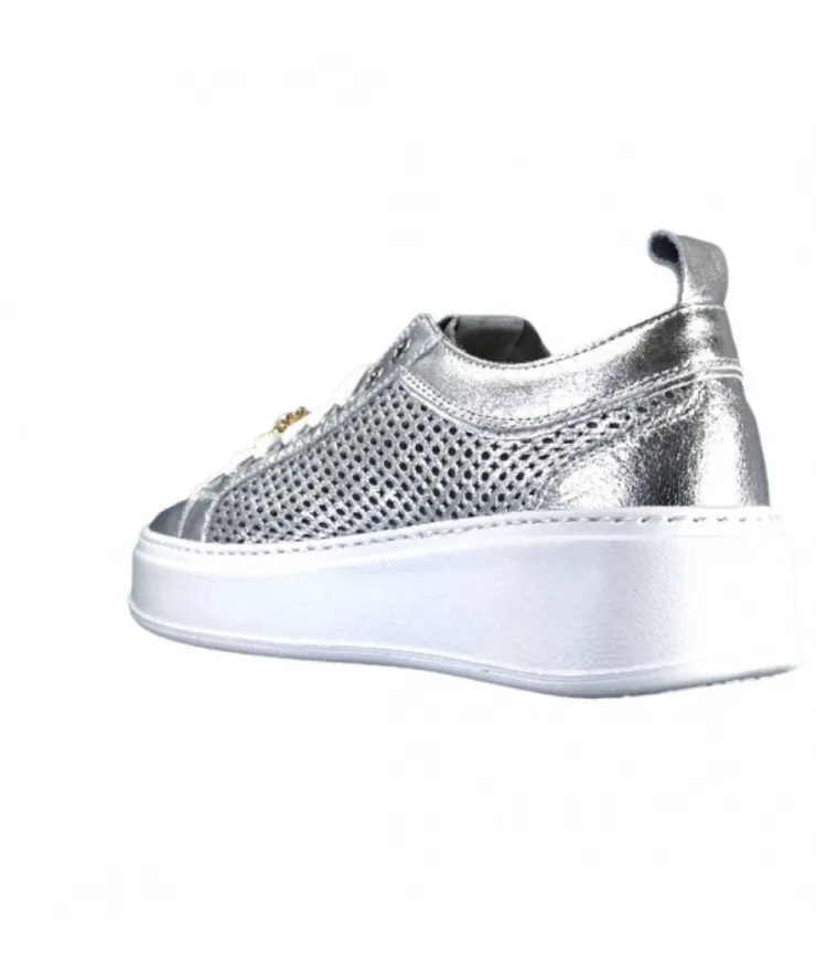 GioPiu Pia 47B Cuir Argent*Femme Baskets